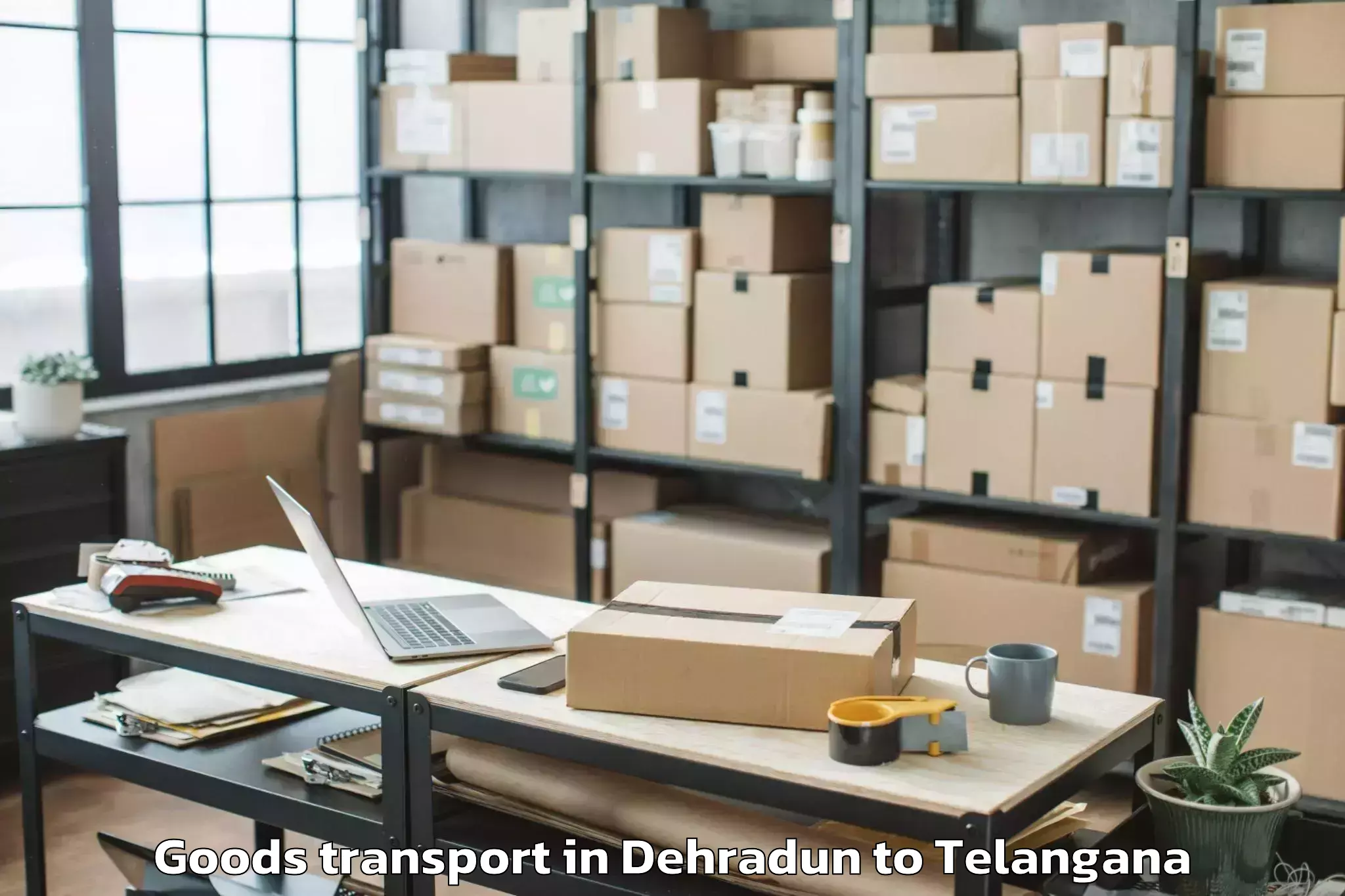 Leading Dehradun to Bellampalli Goods Transport Provider